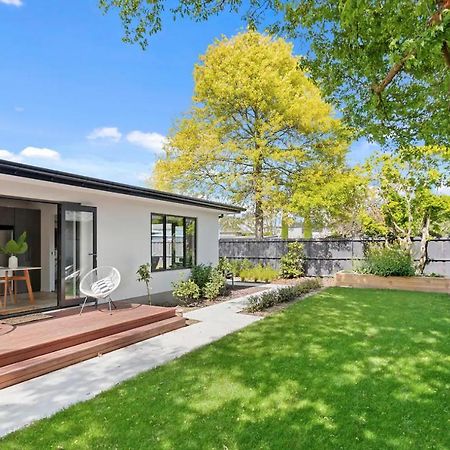 Modern Merivale Village Apartment with Garden Christchurch Exterior foto